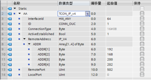 西门子1500PLC数据块详情